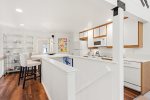 Kitchen island seats four